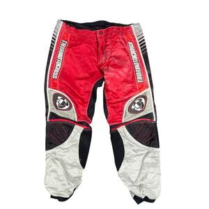 Thor Racing Pants Boys W-32 Red Black Phase Motocross Stretch Waist Lined Racing